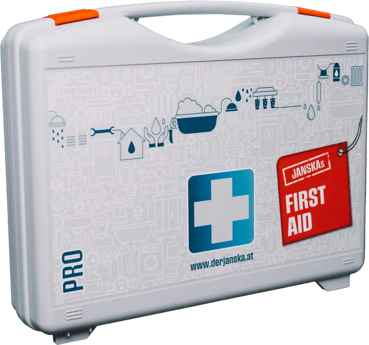 FirstAID PRO Koffer, erweiterte Werkzeuge für Sanitärnotfälle