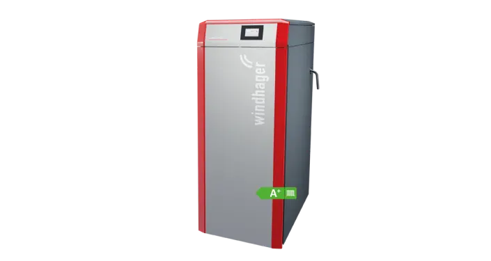 Windhager Holzvergaser mit A+ Energieeffizienz für umweltfreundliches Heizen