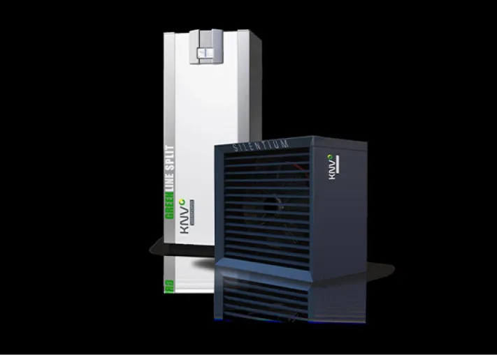 Split-Wärmepumpe mit Außen- und Inneneinheit für effiziente Heizung und Kühlung