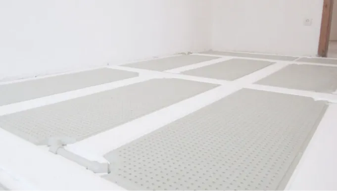 Modul-Klimaboden für den Einsatz im Trockenbau