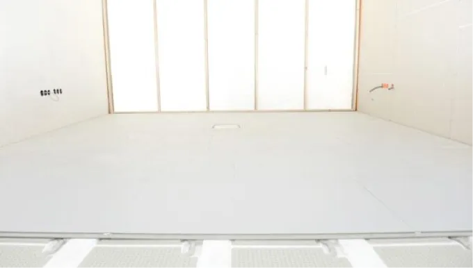 Modul-Klimaboden für den Einsatz im Trockenbau