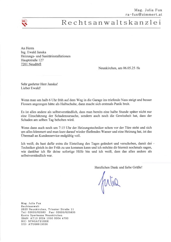 Google Rezension Wiener Neustadt