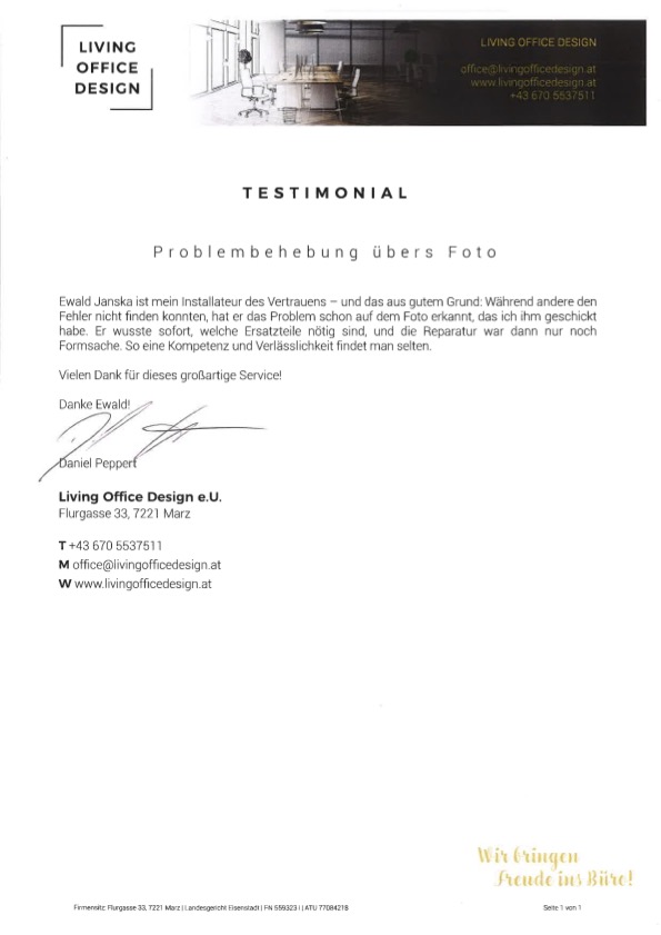 Google Rezension Wiener Neustadt