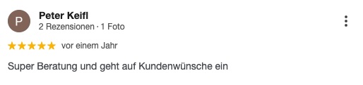 Google Rezension Wiener Neustadt